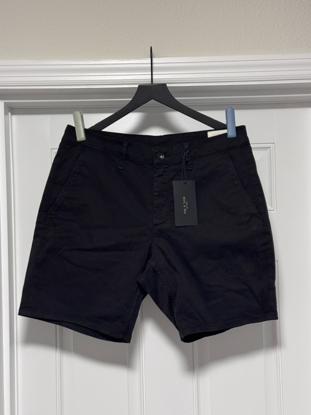 Rag & Bone New York Men’s Standard Chino Short Jet Black NWT Size 34 Luxury